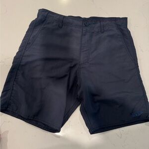 AFTCO Navy Flat Front Shorts